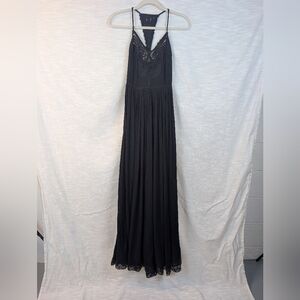 UO Kimchi Blue Lace Trim Bohemian Maxi Dress Size 0 Flowy Whimsigoth